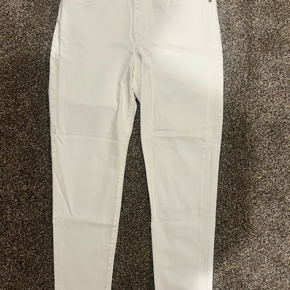 Ralph Lauren White Straight Leg Jeans